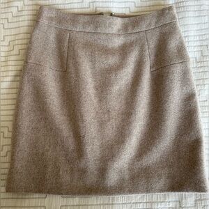 Wool, Lined J Crew Mini Skirt
